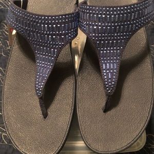 FitFlop Incastone Toe-Thong Sandals -Midnight Navy